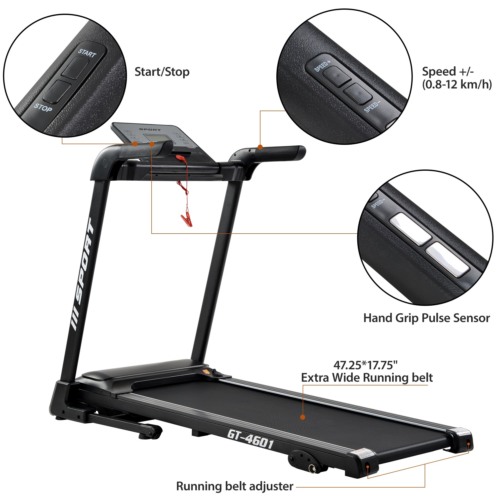 GT 4601 2.25hp Treadmill