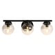 preview thumbnail 12 of 10, Rella Modern Farmhouse Black Gold Bathroom Vanity Light Orb Glass Dimmable Wall Sconces for Powder Room