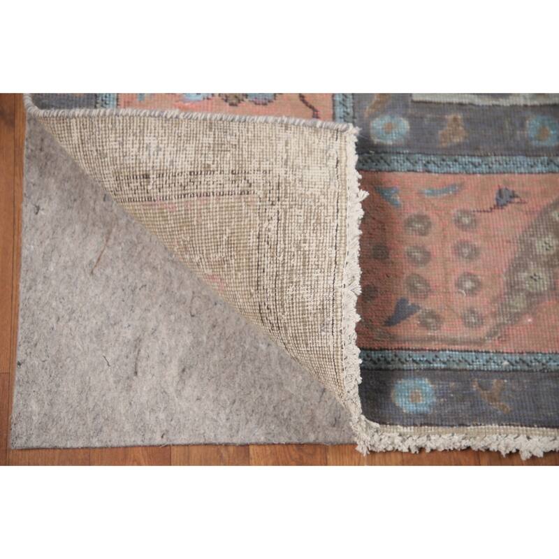 Hand Knotted Oriental 100% Wool Carpet Traditional Floral Green Tabriz Area Rug - 12' 0'' X 9' 4''