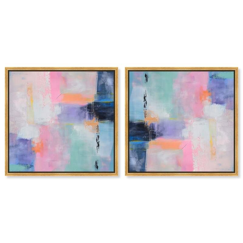 Oneiric Circles II Canvas by Art Remedy - 24" x 36" - Gold