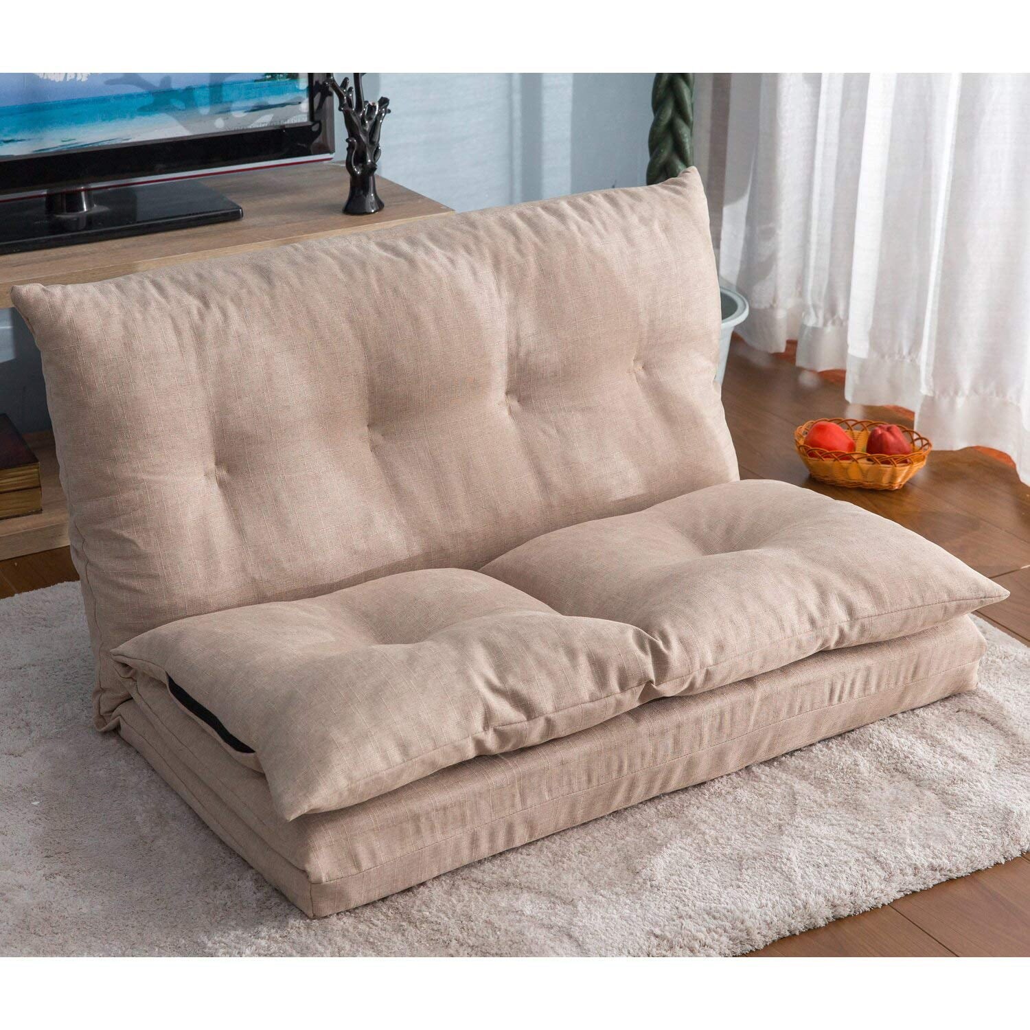 Double chaise lounge best sale sofa chair floor couch