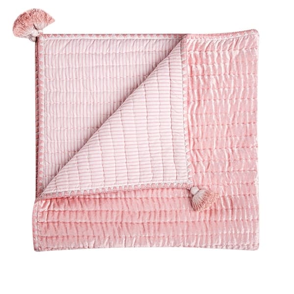 slide 2 of 26, Crane Baby Quilted Blanket Pink