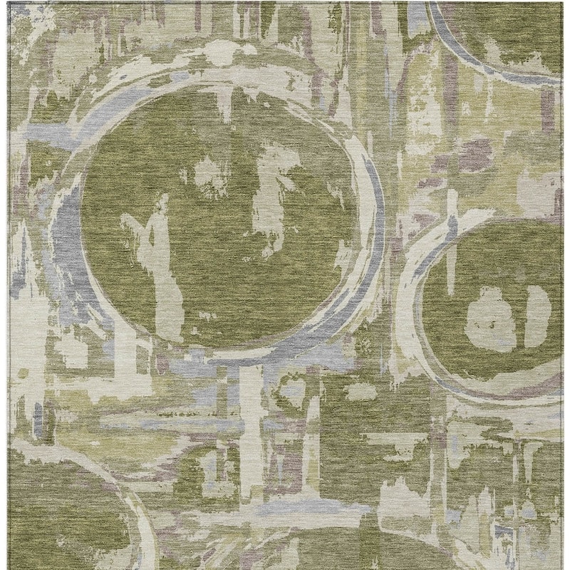 HomeRoots Geometric Transitional Rectangle Outdoor Rug