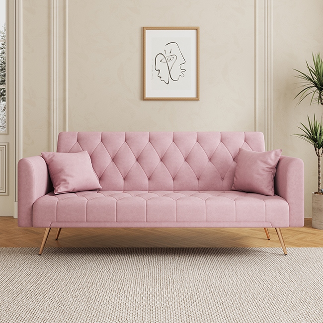 Pink settee shop for sale