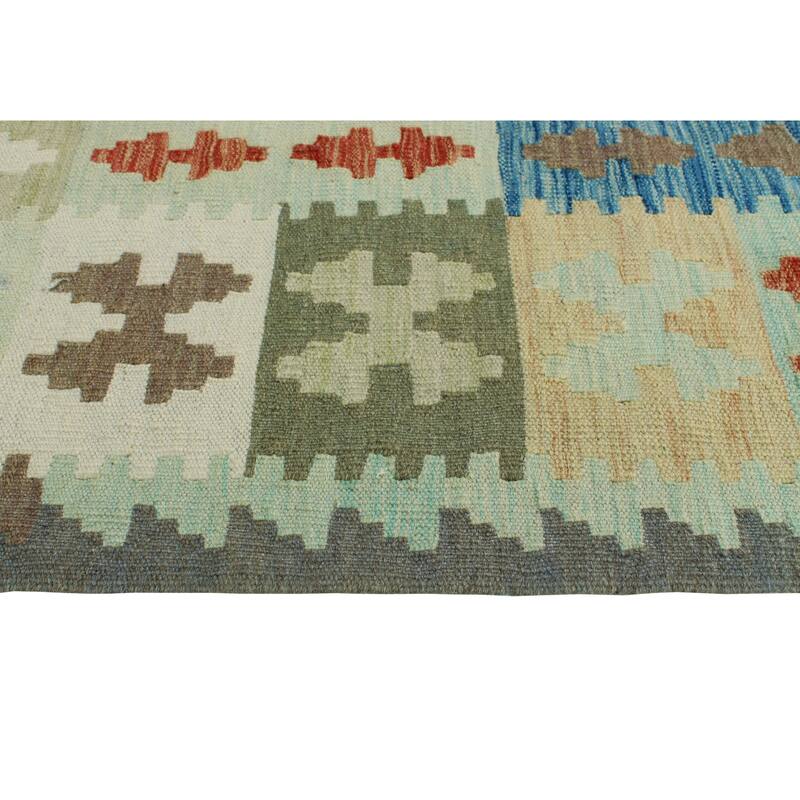 Flatweave Omer Rust/Brown Rug - 6'6" x 9'10"