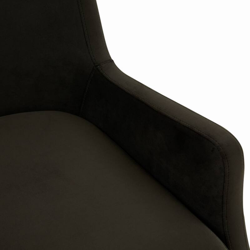 SAFAVIEH Couture Anjanette Velvet Arm Chair - 28" W x 29.9" D x 35.4" H - 28Wx30Dx35H