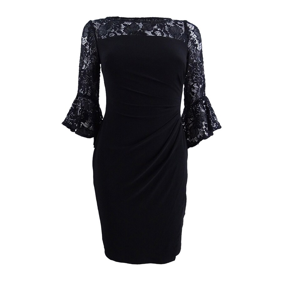 ralph lauren lace trim dress