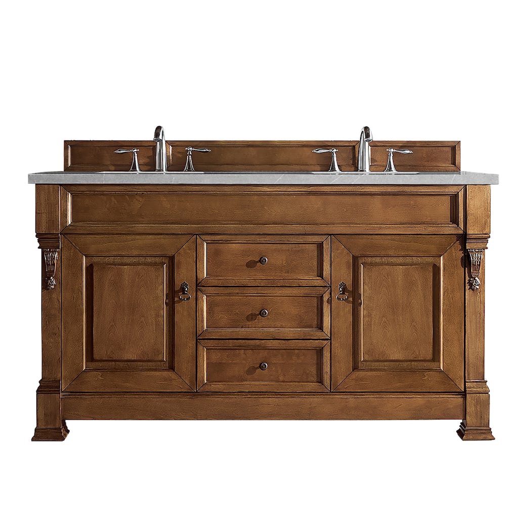 James Martin Vanities Brookfield 60" Double Vanity, Country Oak