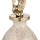 preview thumbnail 5 of 6, Sagebrook Home Glass and Aluminum Jar