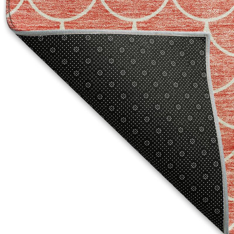 Premium Washable Super Soft Geo Scallops Mayfield Rug