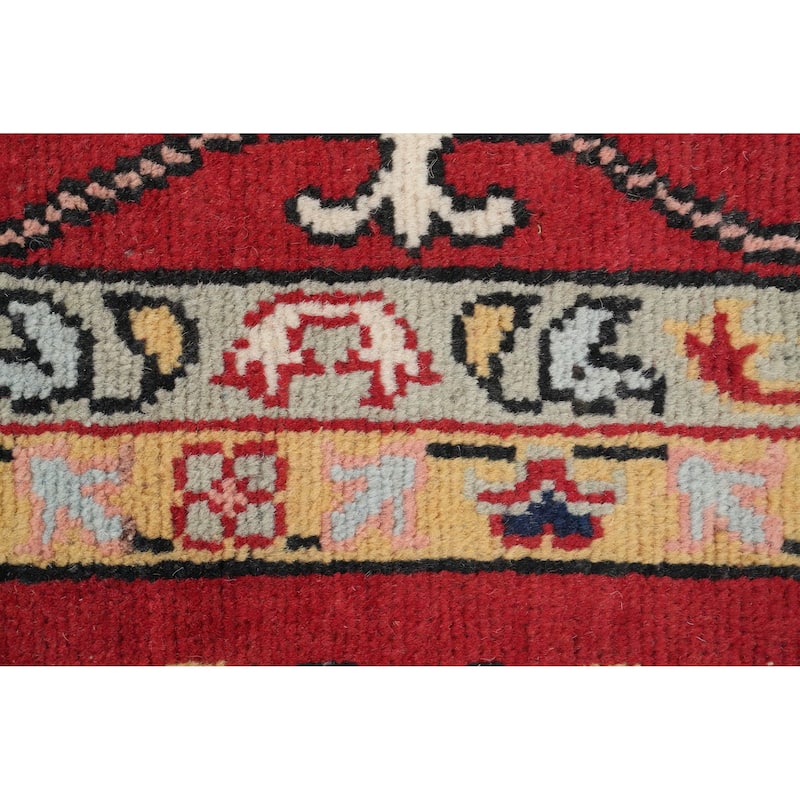Hand Knotted Oriental 100% Wool Carpet Traditional Medallion Red Heriz (serapi) Area Rug - 9' 9'' X 8' 0''