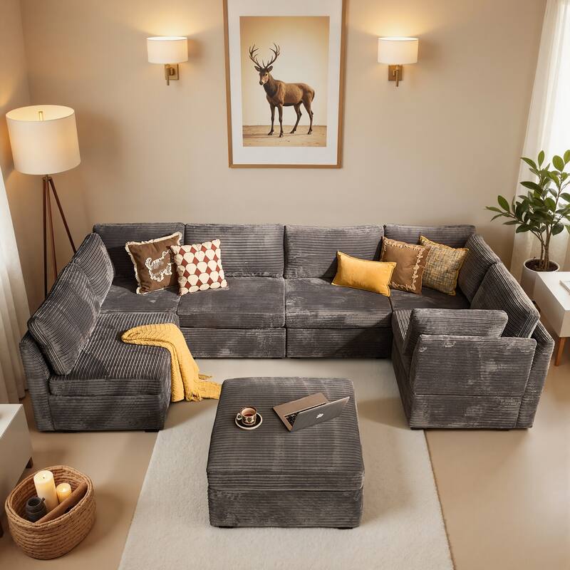 OVIOS Cloud-Like L-Shaped Sofa