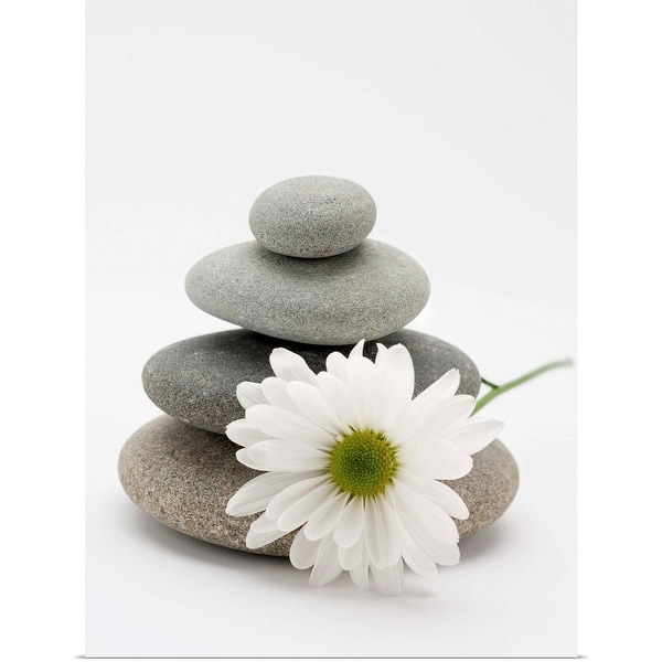 "Flower and stones" Poster Print