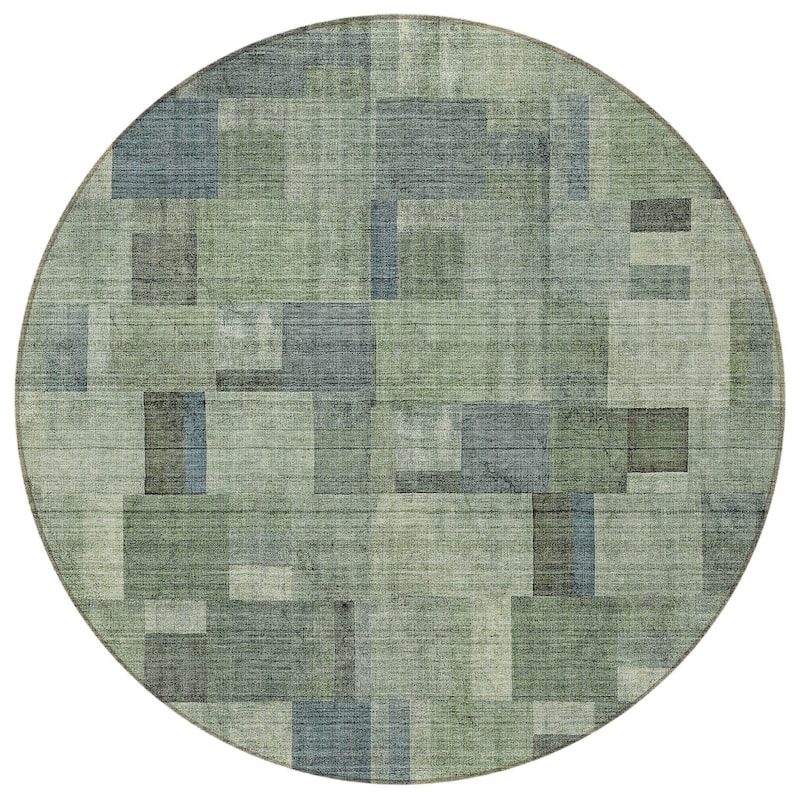 HomeRoots Geometric Transitional Rectangle Outdoor Rug