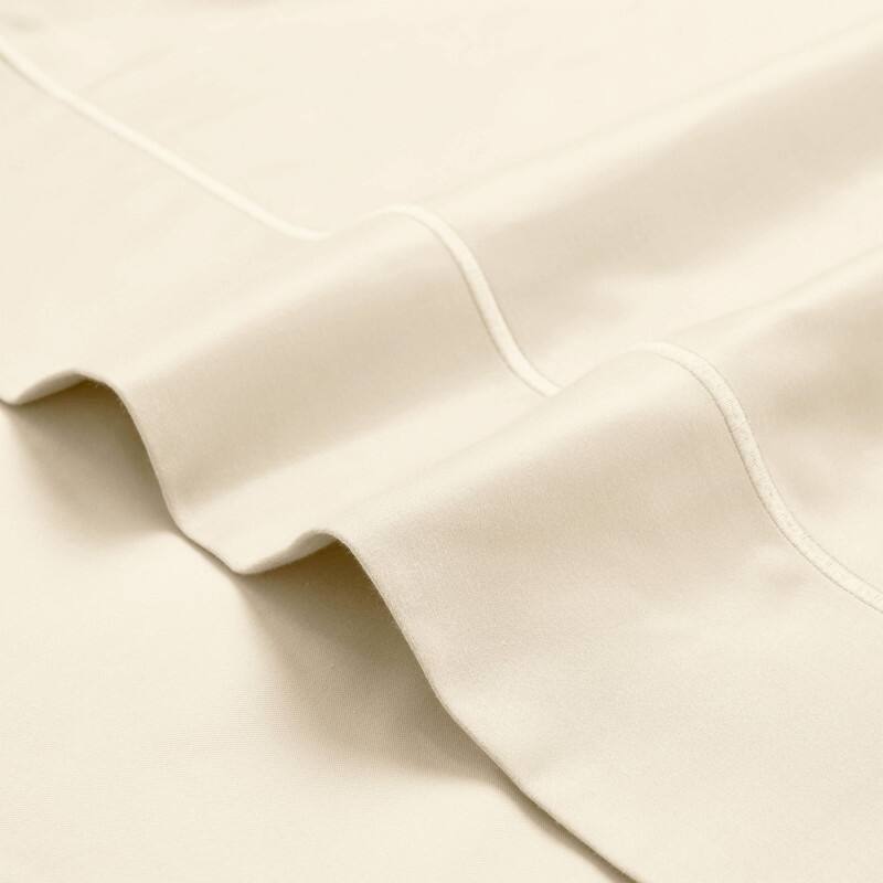 Superior Egyptian Cotton 650 TC Embroidered Pillow Cases, Set of 2