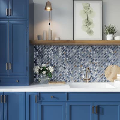 Apollo tile 12" x 12" Splendor Matte Blue Porcelain Tile (4.84 sq ft/case) - 5 Pack