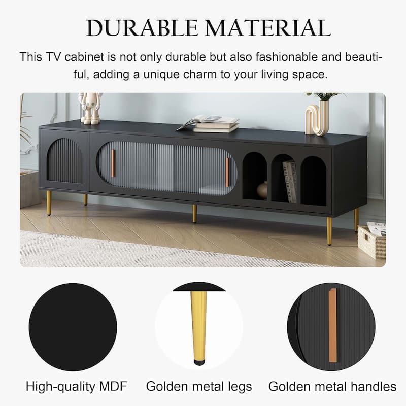 Modern TV Stand for 70" Inch TV for Living Room