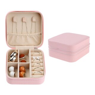 Mini Travel Jewelry Bag - 3 Pcs Foldable Organizer With Buckle, Multi-Compartment Pouch For Necklaces & Rings