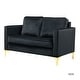 preview thumbnail 33 of 71, Clos 51'' Modern Upholstered Sofa with Golden Legs by HULALA HOME
