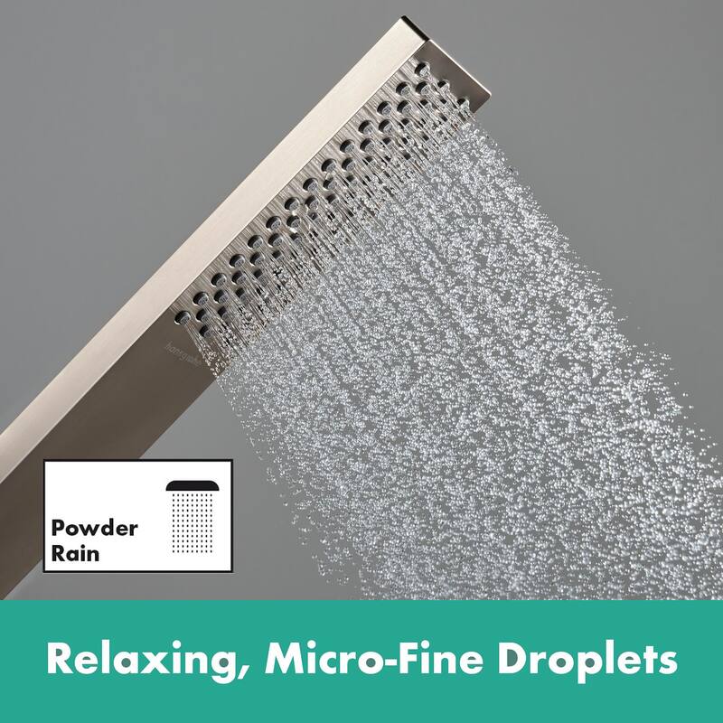 Hansgrohe 73444 Tecturis E Deck Mounted Roman Tub Filler with Built-In