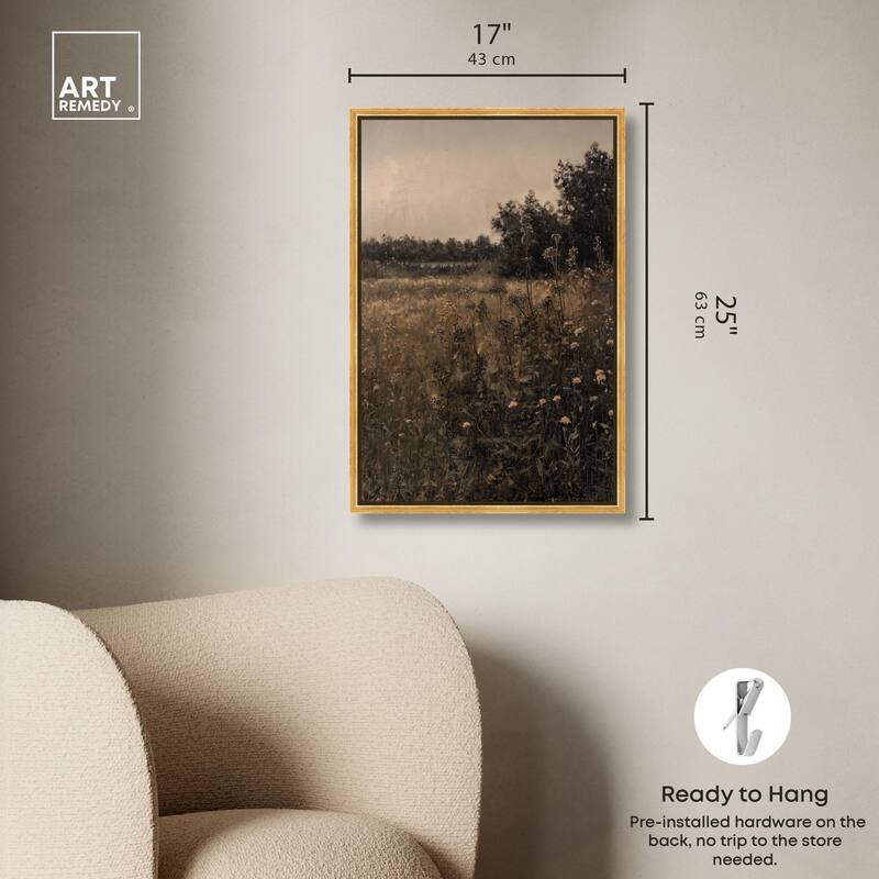 Vintage Meadow Canvas by Art Remedy
