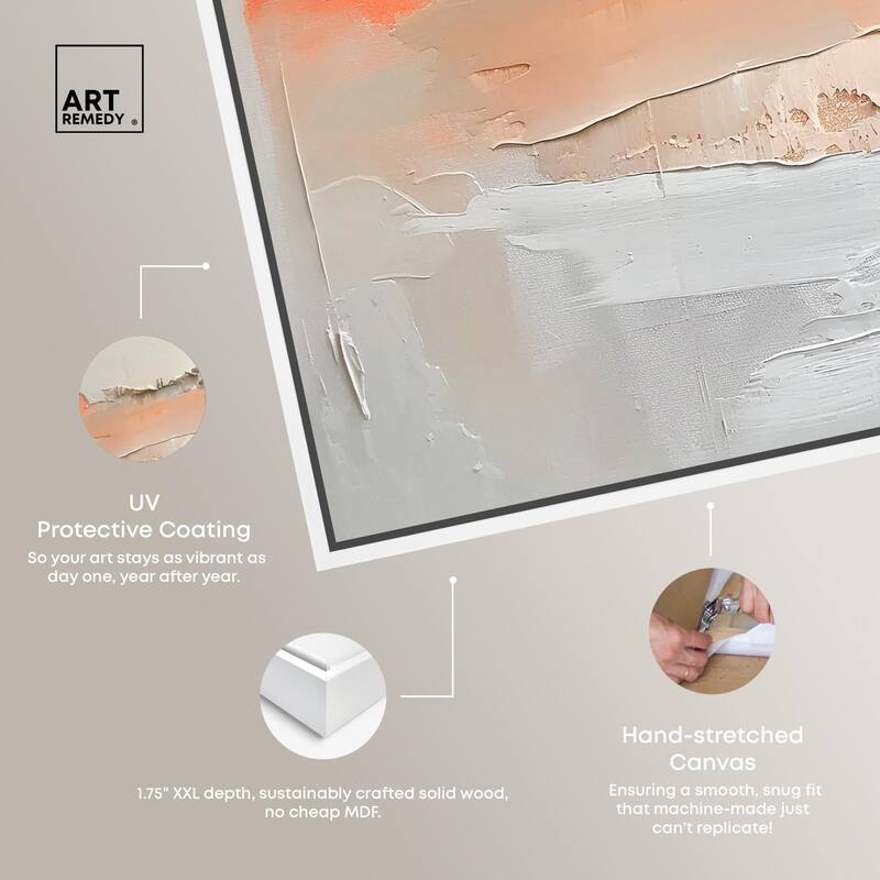 Orange Mist Halo Canvas Set of 2 by Art Remedy