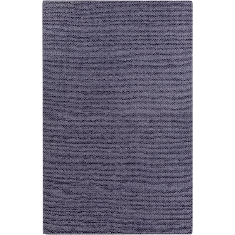 Hand Woven Yale Contemporary Solid Braided New Zealand Wool Area Rug