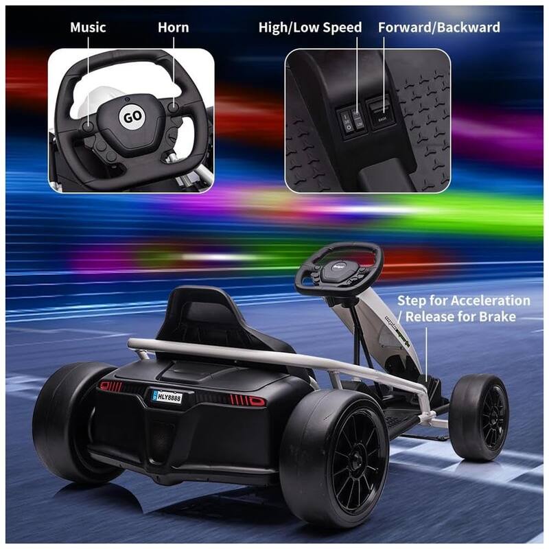 24V Kids Ride on Go Kart with Powerful Motors