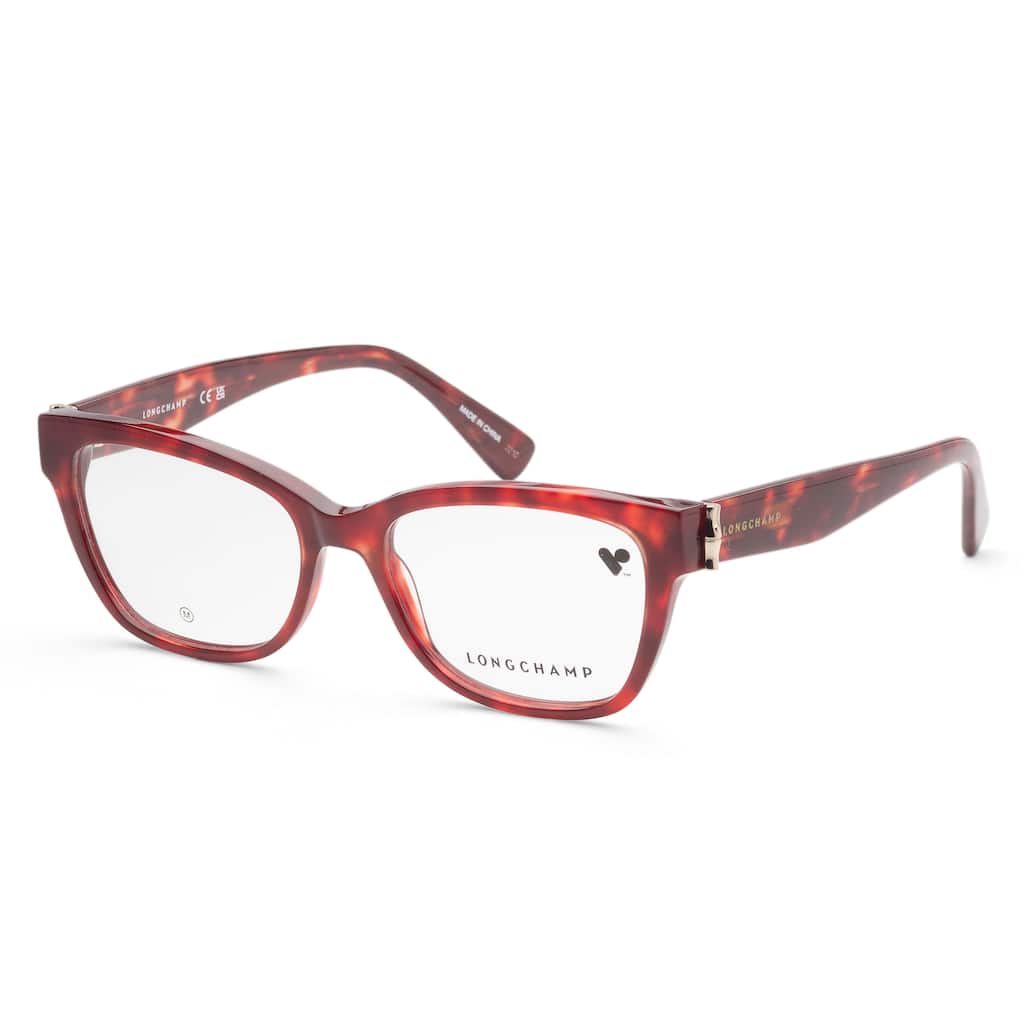 Longchamp Women's 54mm Red Havana Opticals