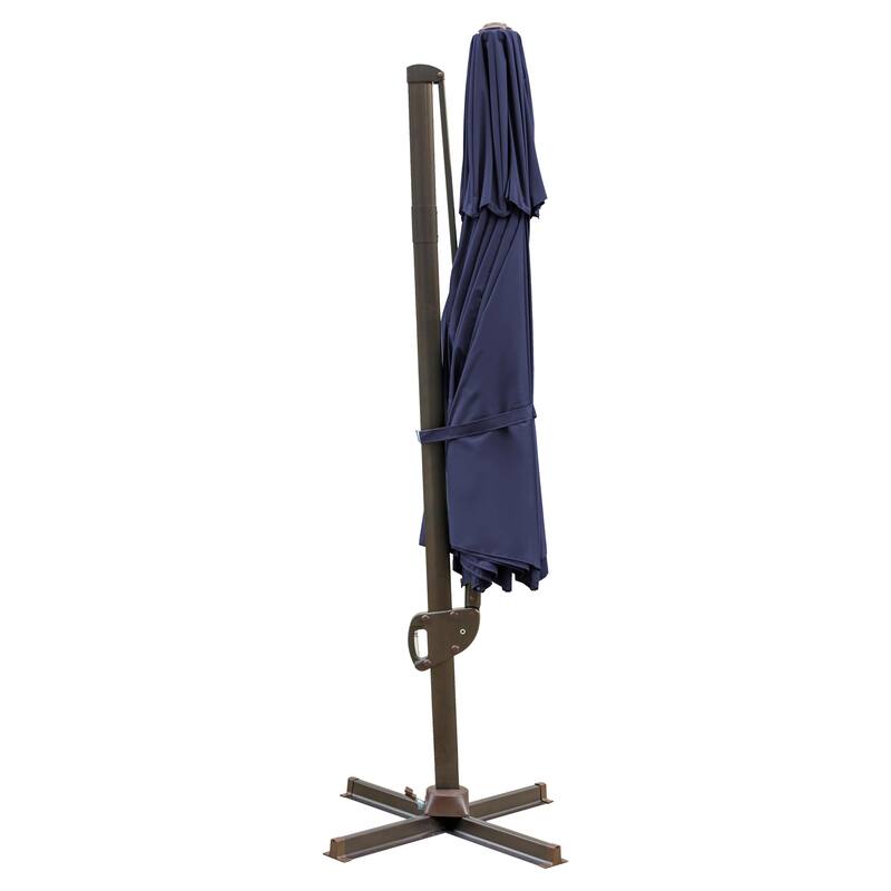 Pellebant 11.5 FT Double Top Patio Cantilever Umbrella, Base Not Included