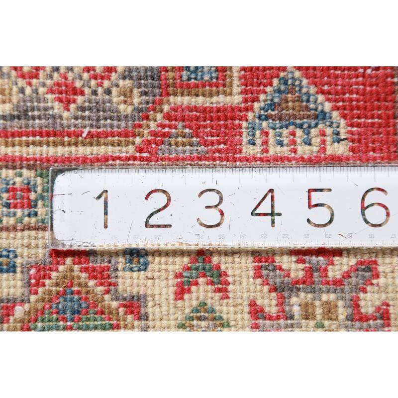 Traditional Red Kazak Oriental Foyer Rug Hand-Knotted Wool Carpet - 2'0"x 3'0"