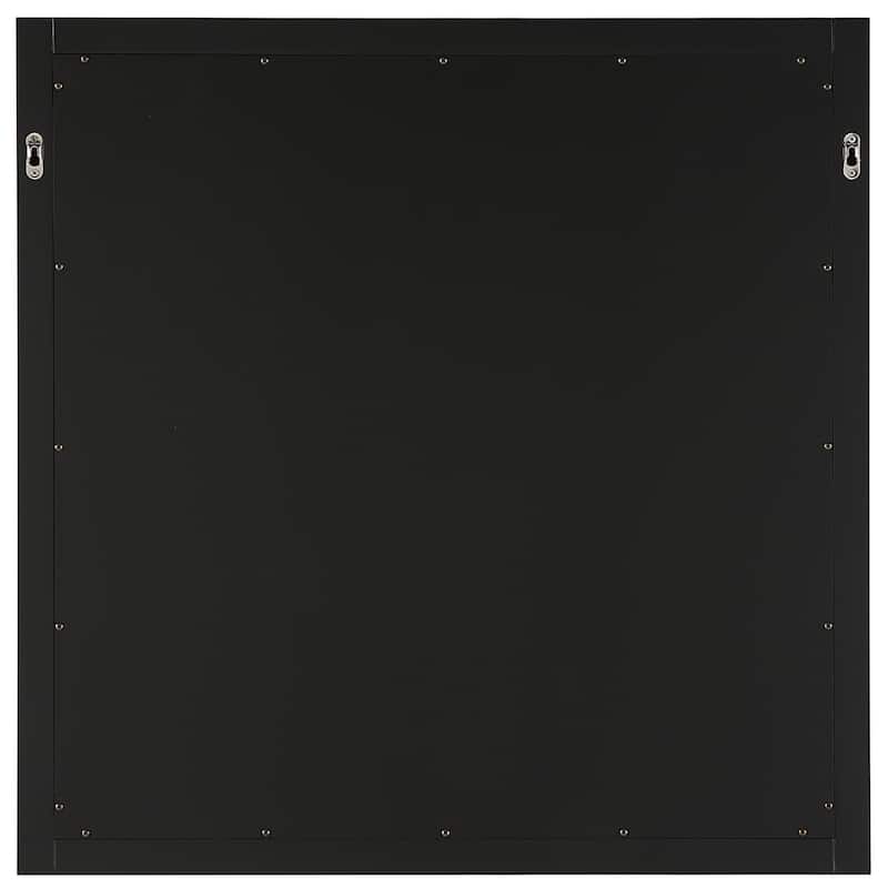 Shorewood Square Bathroom Soft Matte Black Mirror