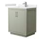 Option Light Green / White Cultured Marble Top / Brushed