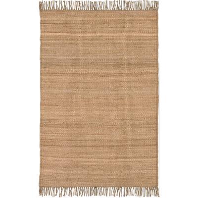 Hand-woven Natural Fiber Jute Area Rug - 10' x 13'6"