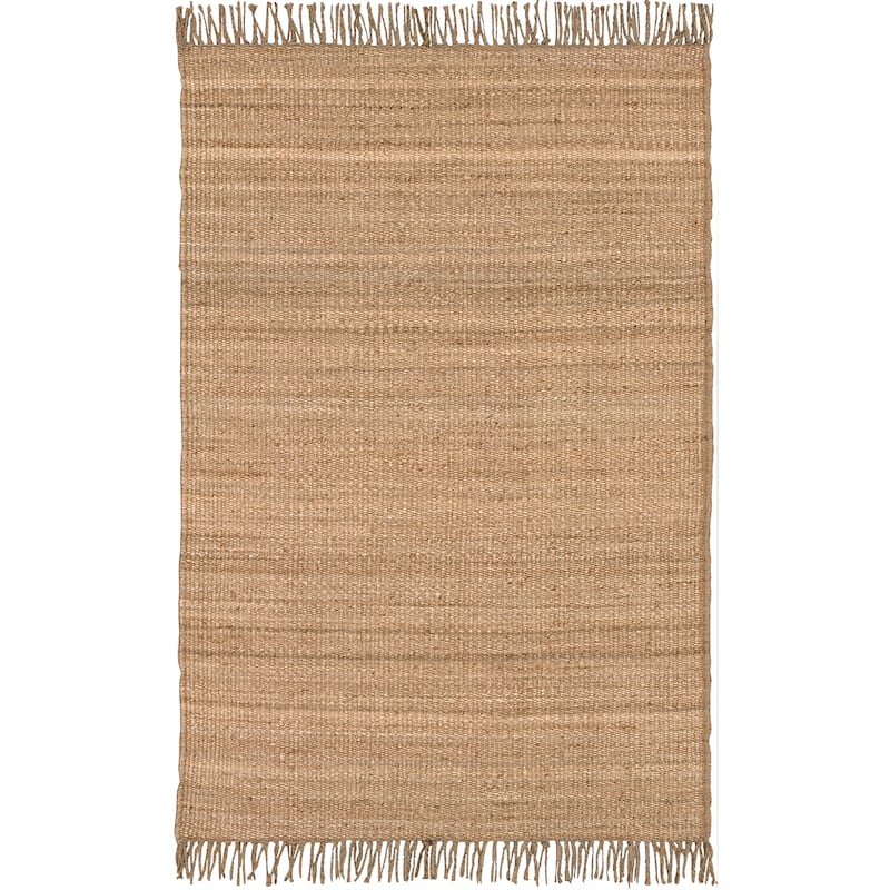 Livabliss Flynn Hand-woven Natural Fiber Jute Area Rug - 4' x 5' 9" - 4' x 5' 9" - Natural