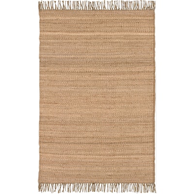 Livabliss Flynn Hand-woven Natural Fiber Jute Area Rug - 4' x 5' 9"