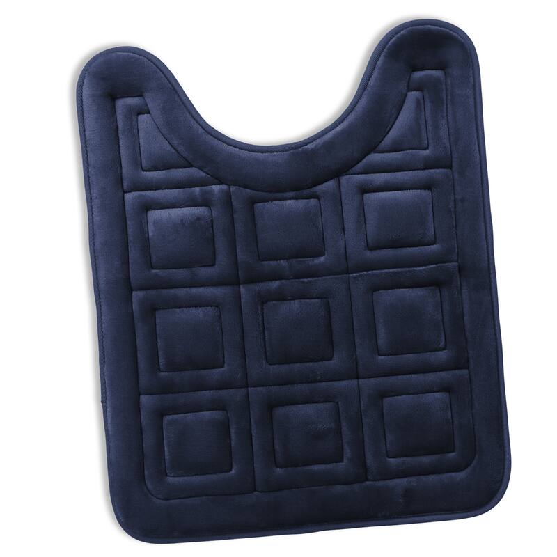 Clara Clark Ultra Soft Non Slip and Absorbent Bath Rug - Waffled Velvet Memory Foam Bath Mat
