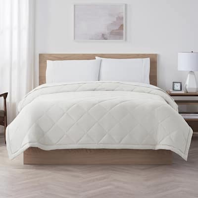Serta Supersoft Cooling Lightweight Blanket, Microfiber Wrinkle Resistant Throw Blanket