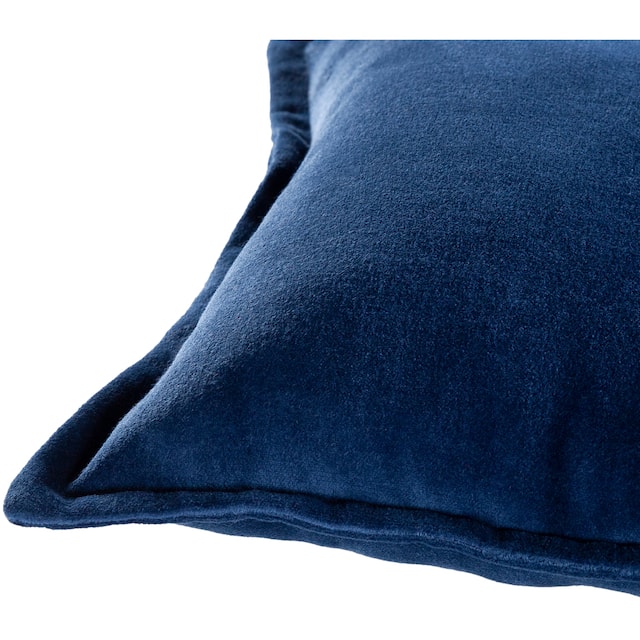 Vianne Solid Cotton Velvet 30-inch Lumbar Throw Pillow