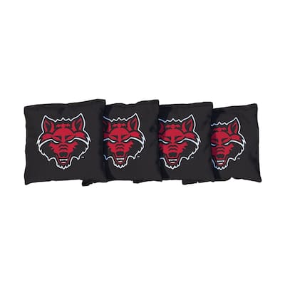 Arkansas State University Red Wolves Black Cornhole Bags