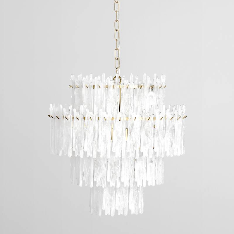 Everly 7-Light Round Glass Chandelier by Kosas Home - Clear