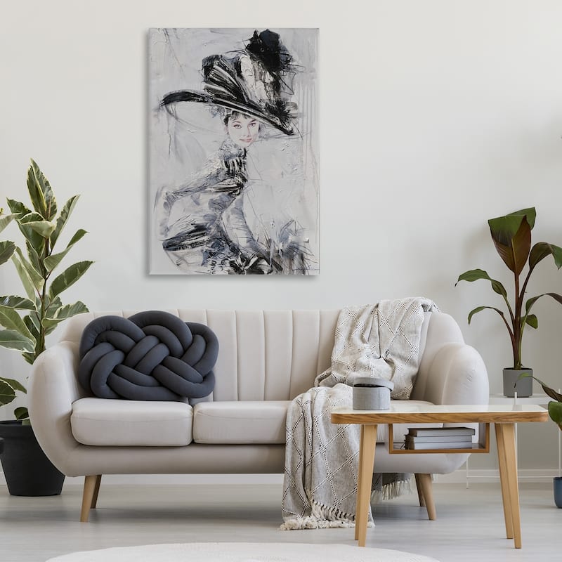 Stupell Abstract Sophisticated Audrey Canvas Wall Art Design By Lucille Lee