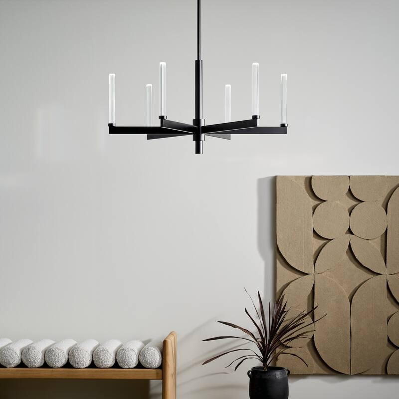 Kichler Lighting Sycara 36.25 in. 6-Light Integrated LED Chandelier