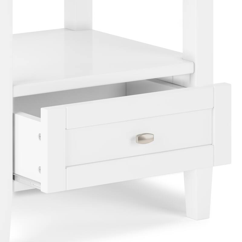 WYNDENHALL Norfolk SOLID WOOD 20 inch Wide Rectangle Transitional End Side Table - 20 inch Wide