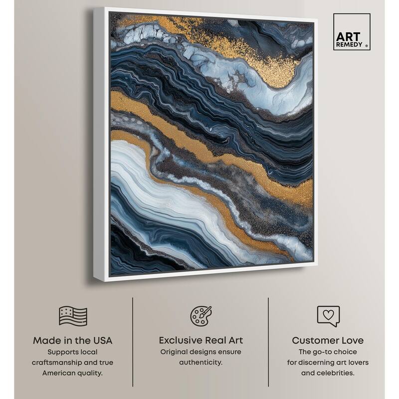 Acrylic Flow I Canvas by Art Remedy