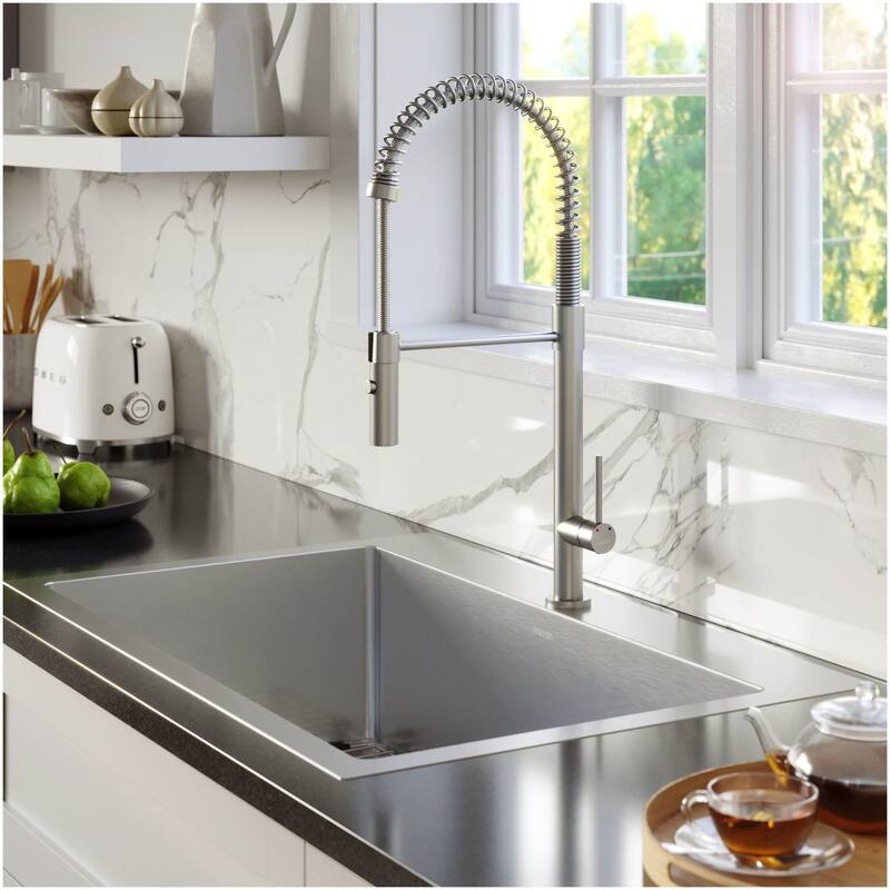 Karran USA EL-33-PK1 Elite 33" Drop In Single Basin Stainless Steel - Stainless Steel