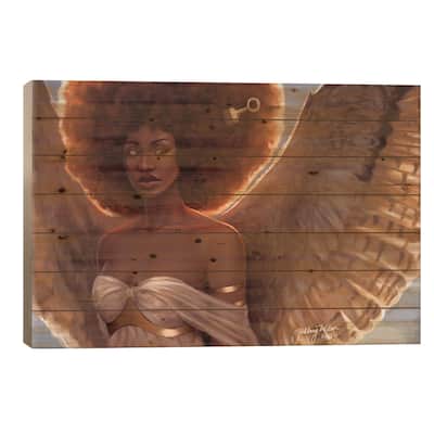 Halo Print On Wood by Hillary D Wilson - Multi-Color