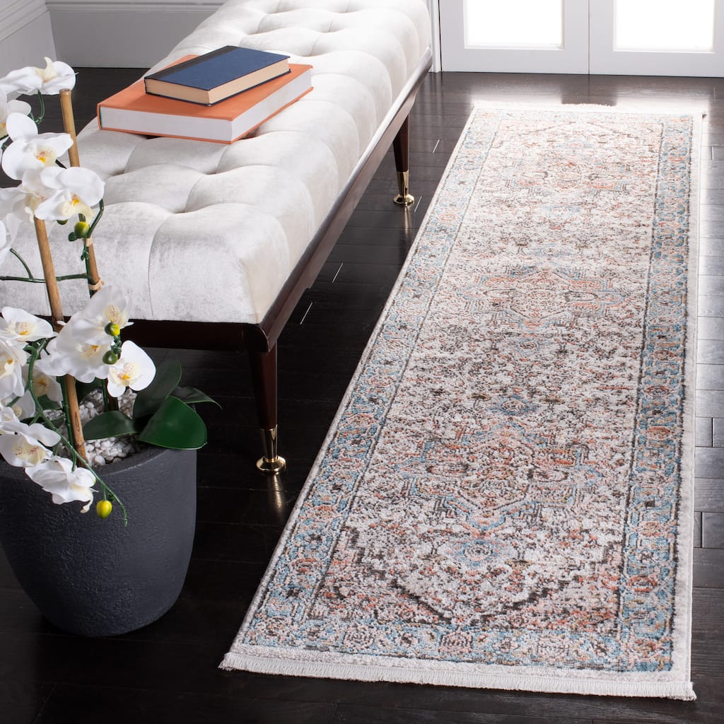 SAFAVIEH Shivan Karima Contemporary Rug - Grey/Blue - 2' 6" x 8'