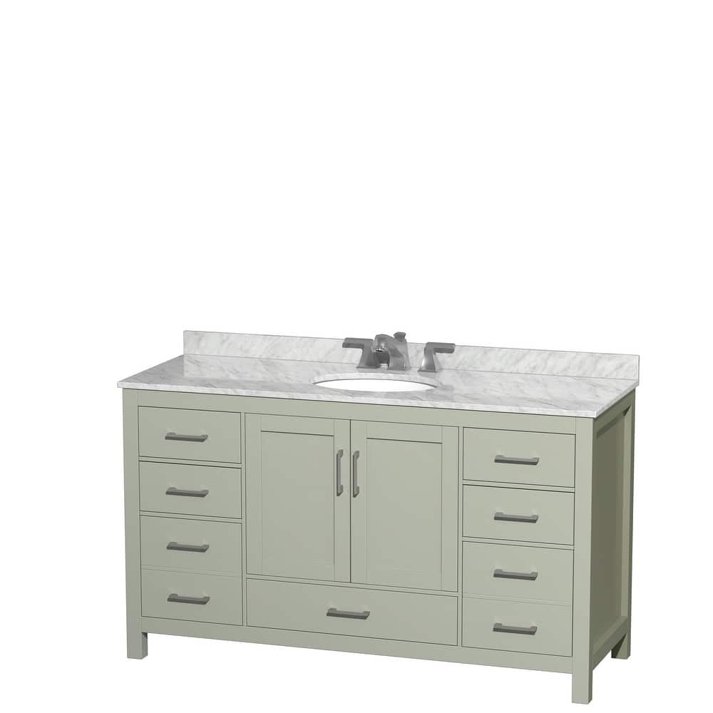 Wyndham Collection Sheffield Single Vanity Set