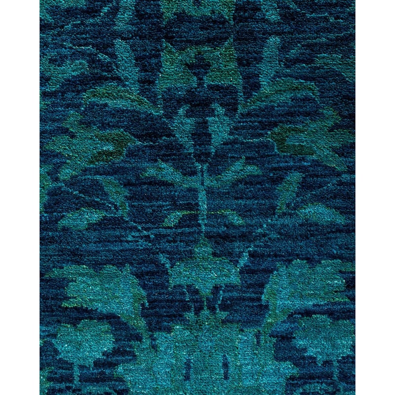 Contemporary Overdyed Wool Hand Knotted Area Rug - 8' 1" x 9' 10"